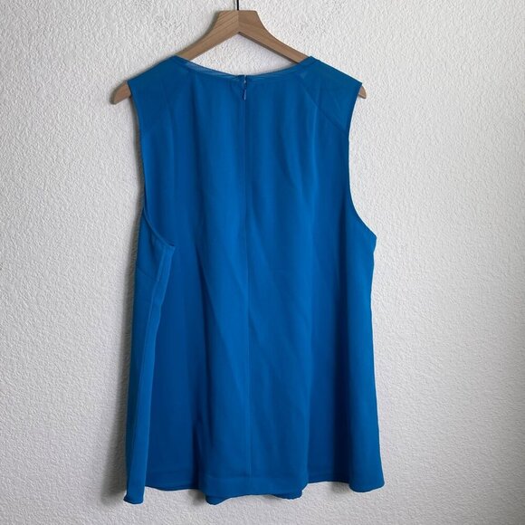 Soft Surroundings Sleeveless Blouse – Size 2X Blue - Picture 5 of 9
